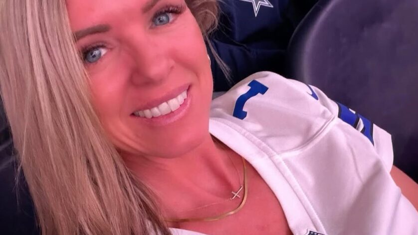 sweet vickie at a football game