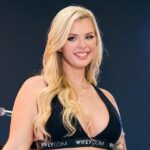 Ashley wearing a black set of underwear